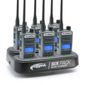 6 PACK - Choose Your GMRS Two Way Handheld Radio