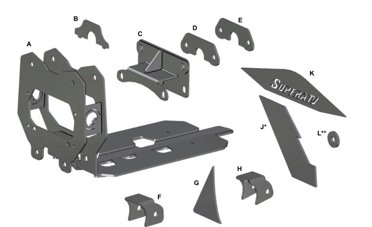Can-Am Maverick X3 Weld-In Gusset Kit