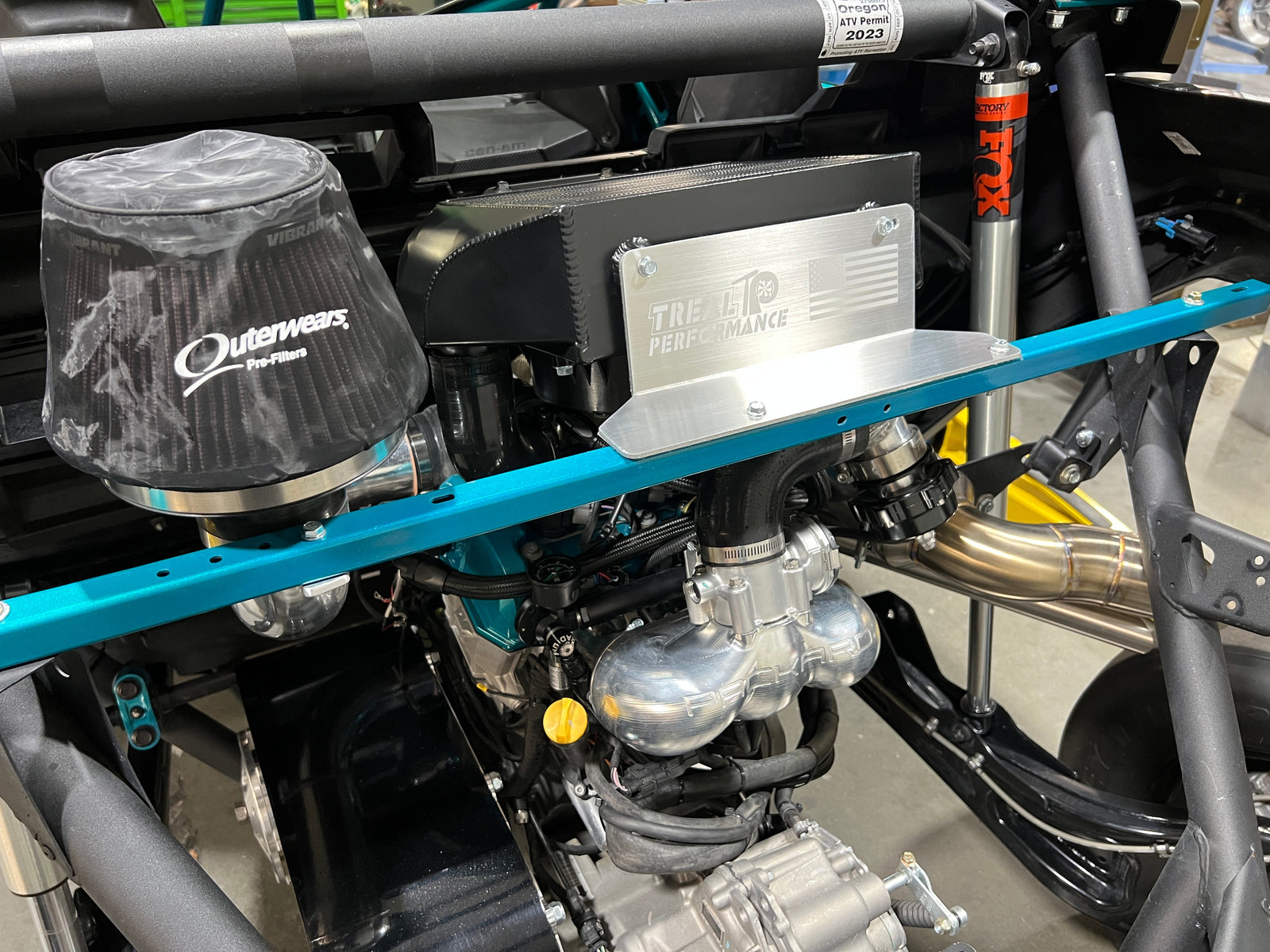 Treal Performance Can-Am Maverick X3 bed-delete intercooler mount brackets