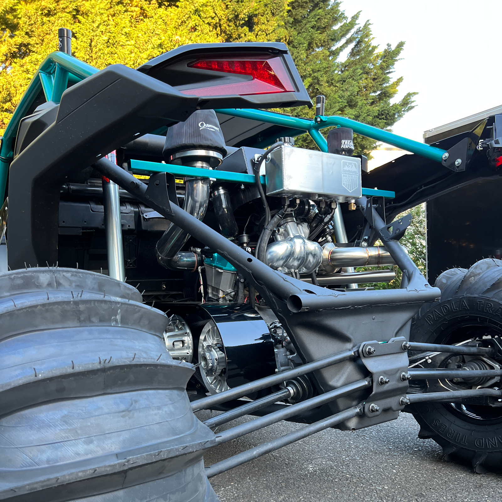 Treal Performance 2017-2025 Can-Am Maverick X3 coolant reservoir and oil catch-can combo tank